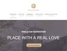 Tablet Screenshot of anglicanfederation.org